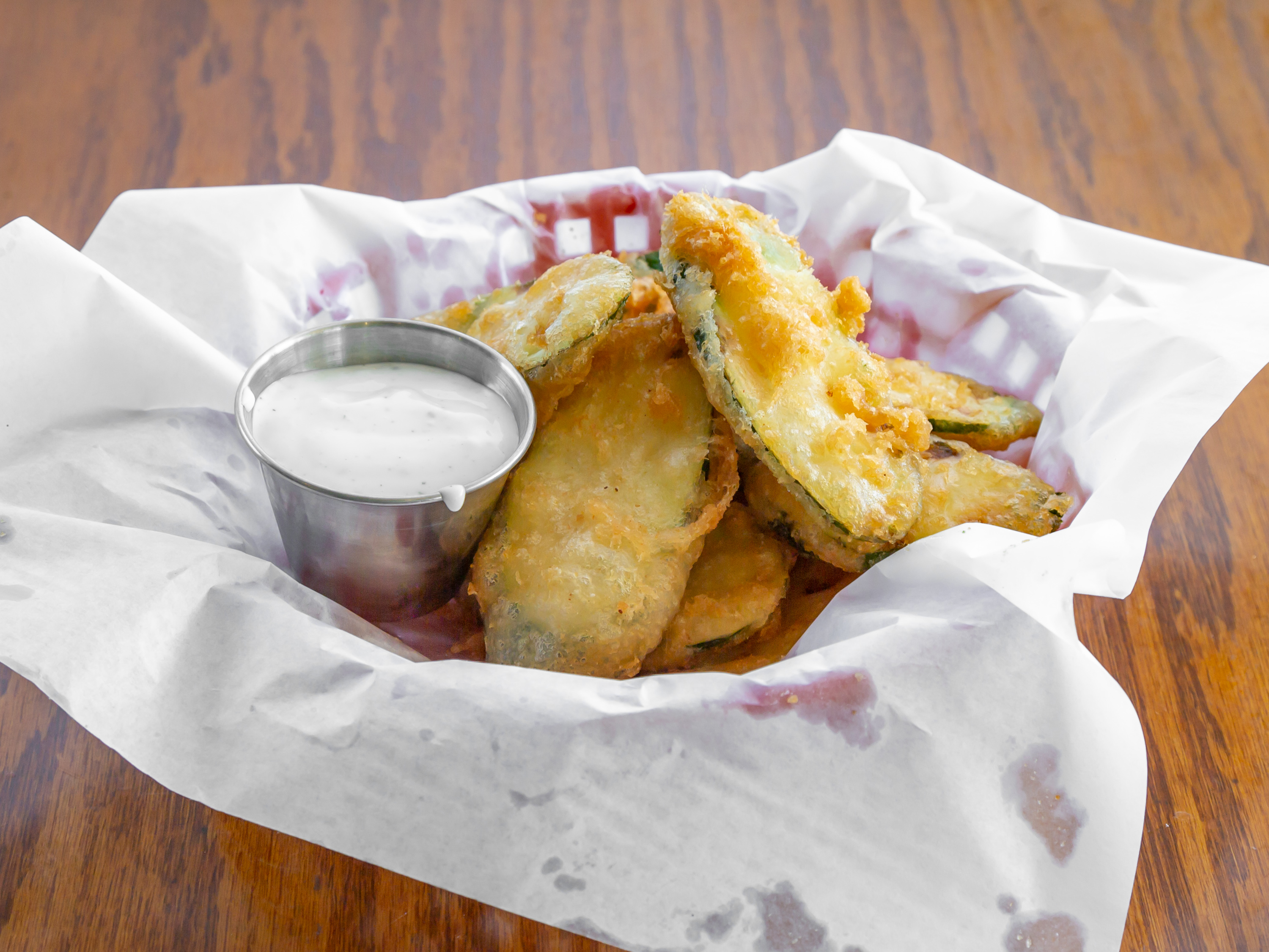 Order Beer Battered Zucchini food online from Sweetie Cafe & Catering store, Redding on bringmethat.com