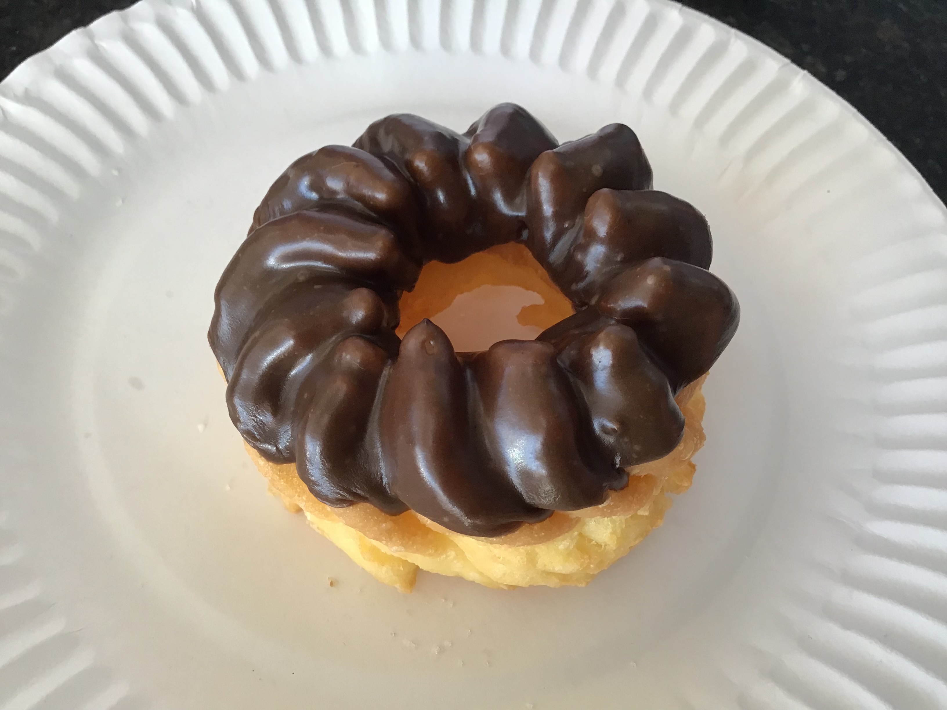 Order Chocolate French Cruller food online from Donut Basket store, Modesto on bringmethat.com
