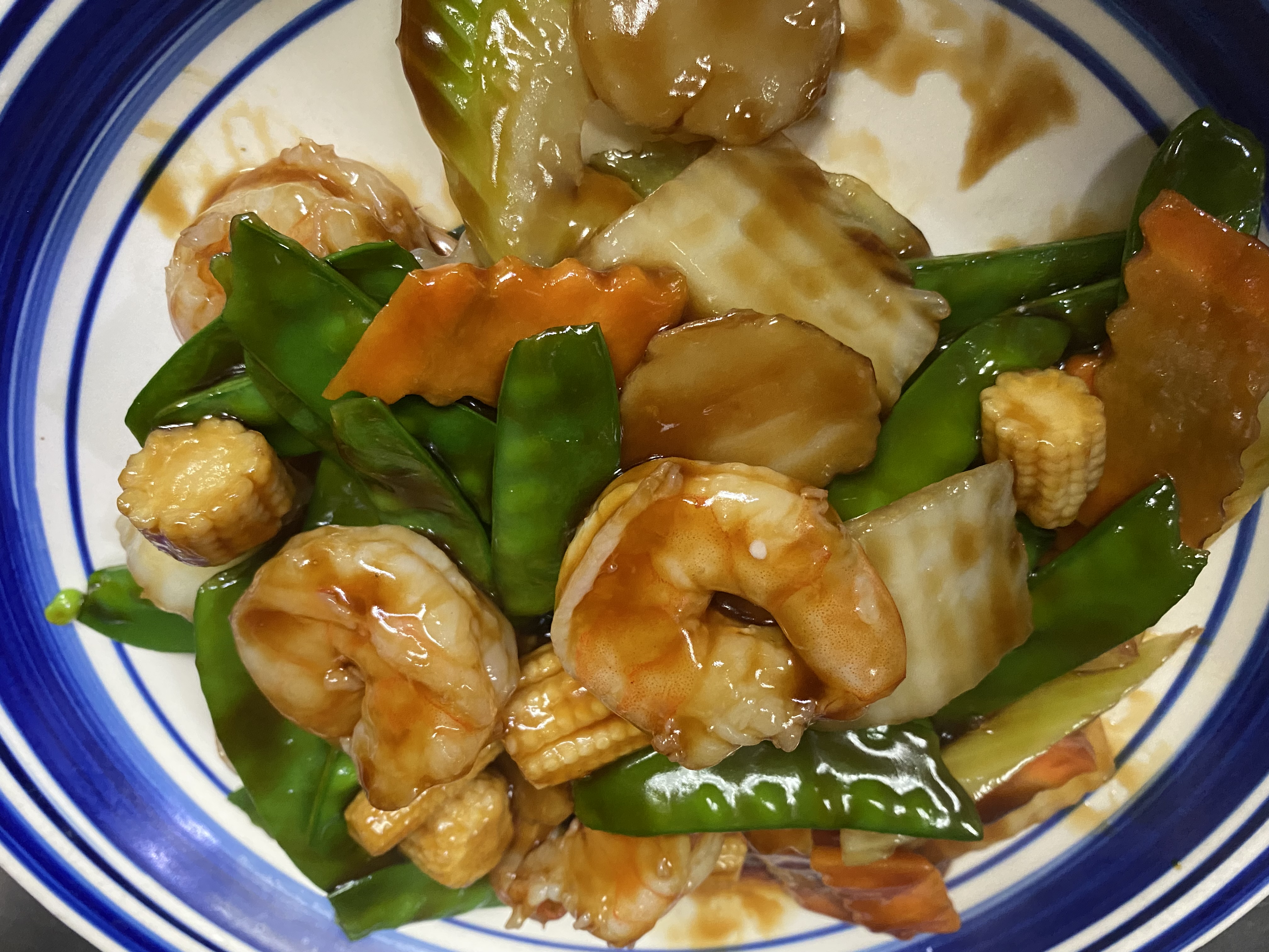 Order 123. Shrimp with Snow Peas food online from Tong Kwong Kitchen store, Hempstead on bringmethat.com