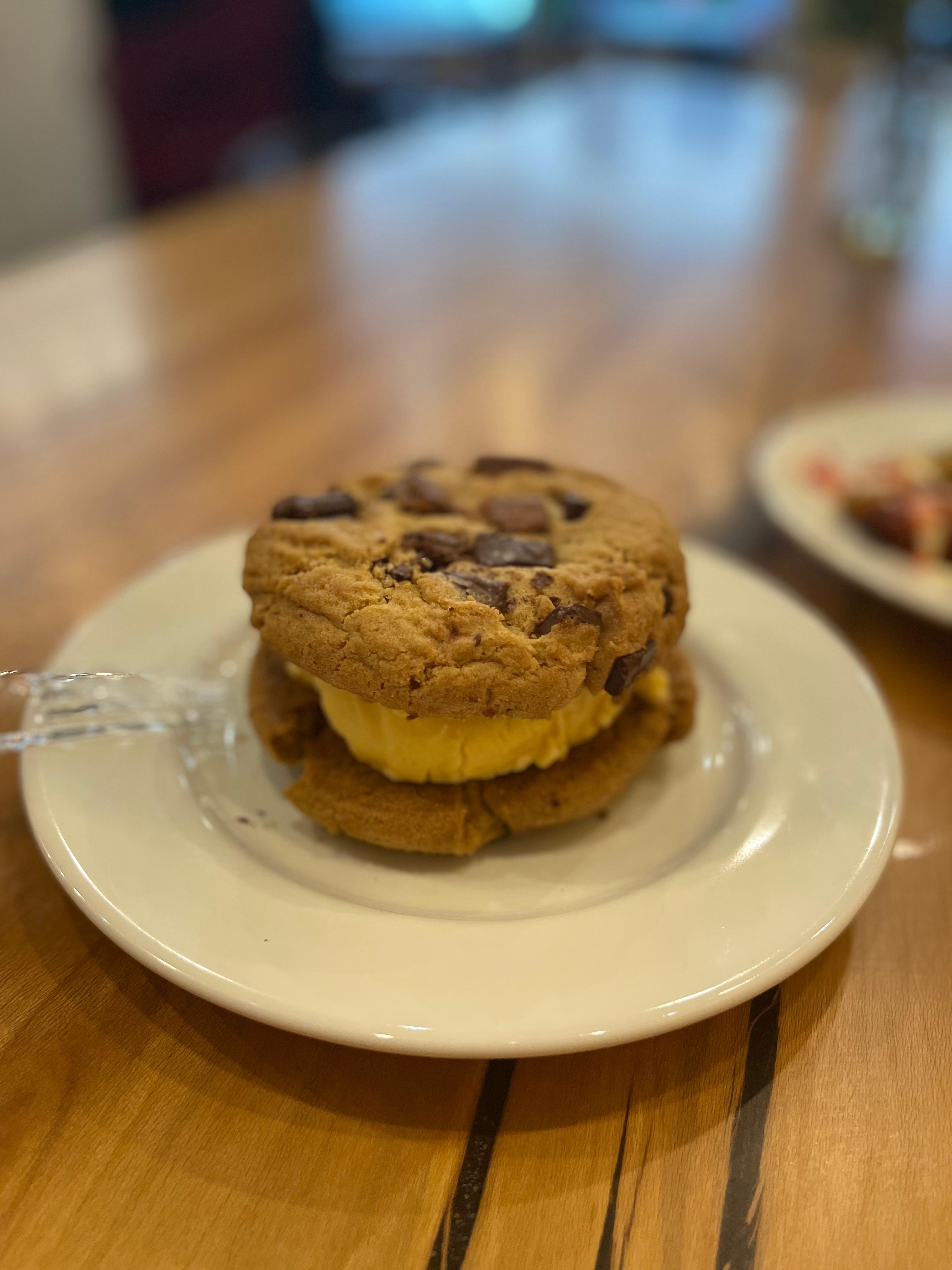 Order Chocolate chip cookie ice cream sandwich food online from Canela store, Cherry Hill on bringmethat.com