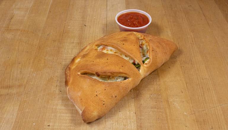 Order Sausage, Onion & Green Pepper Calzone food online from Amato's store, Scarborough on bringmethat.com