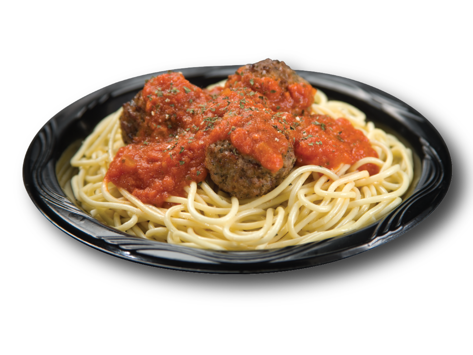 Order Spaghetti with Marinara Sauce and Meatballs food online from Rocky Rococo store, New Berlin on bringmethat.com