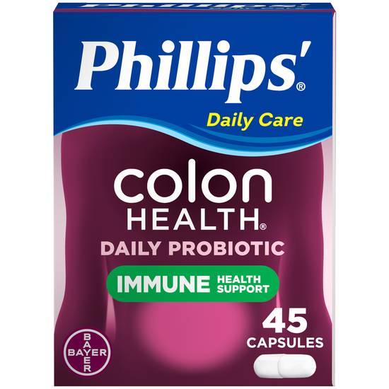 Order Phillips' Colon Health Probiotic Capsules (45 ct) food online from Rite Aid store, Palm Desert on bringmethat.com