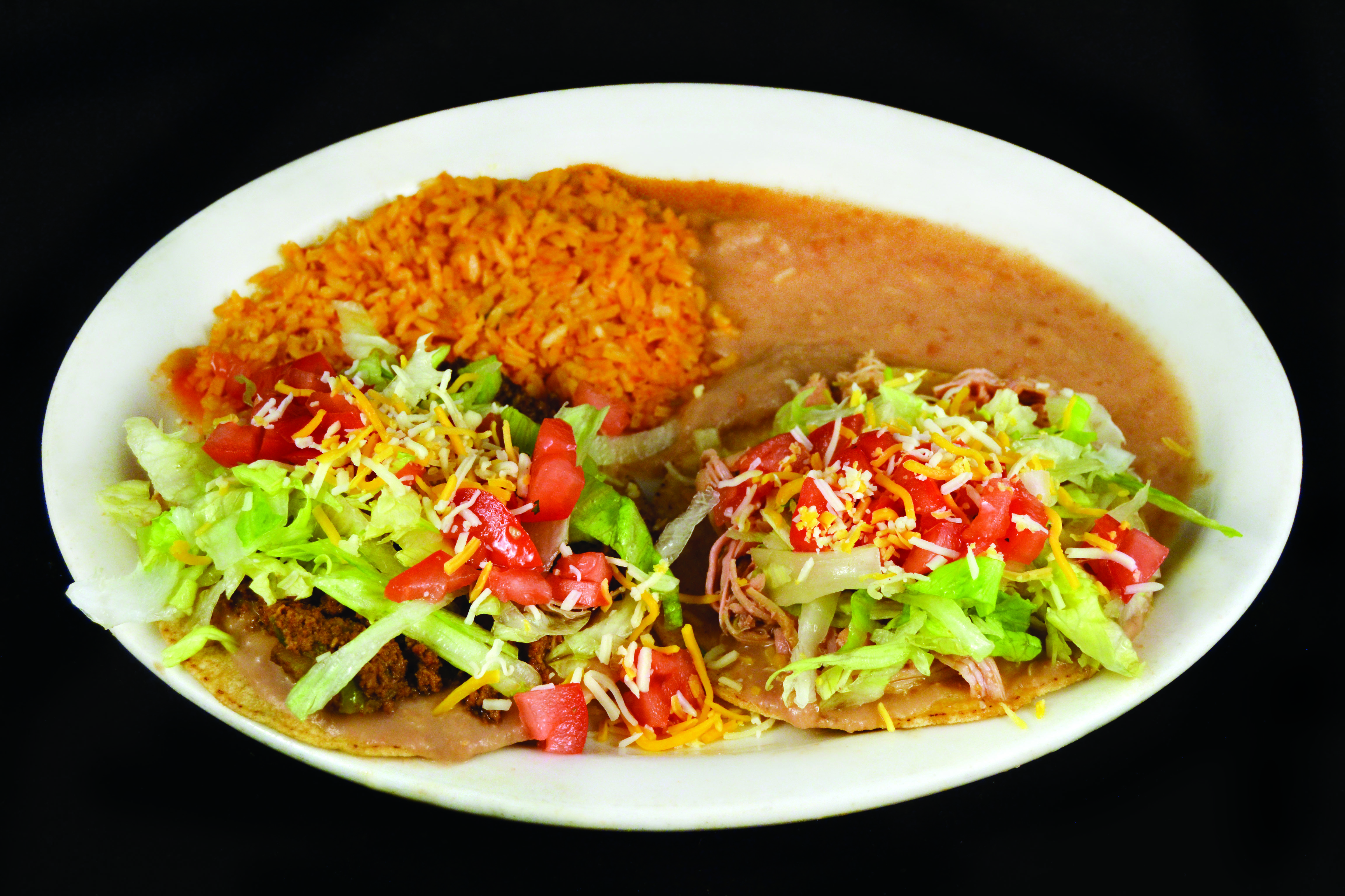 Order Tostadas food online from Mi Comal Mexican Restaurant store, Irving on bringmethat.com