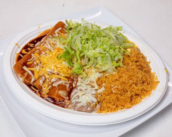 Order Enchiladas (2 pcs) food online from Filiberto's Mexican Food store, Queen Creek on bringmethat.com