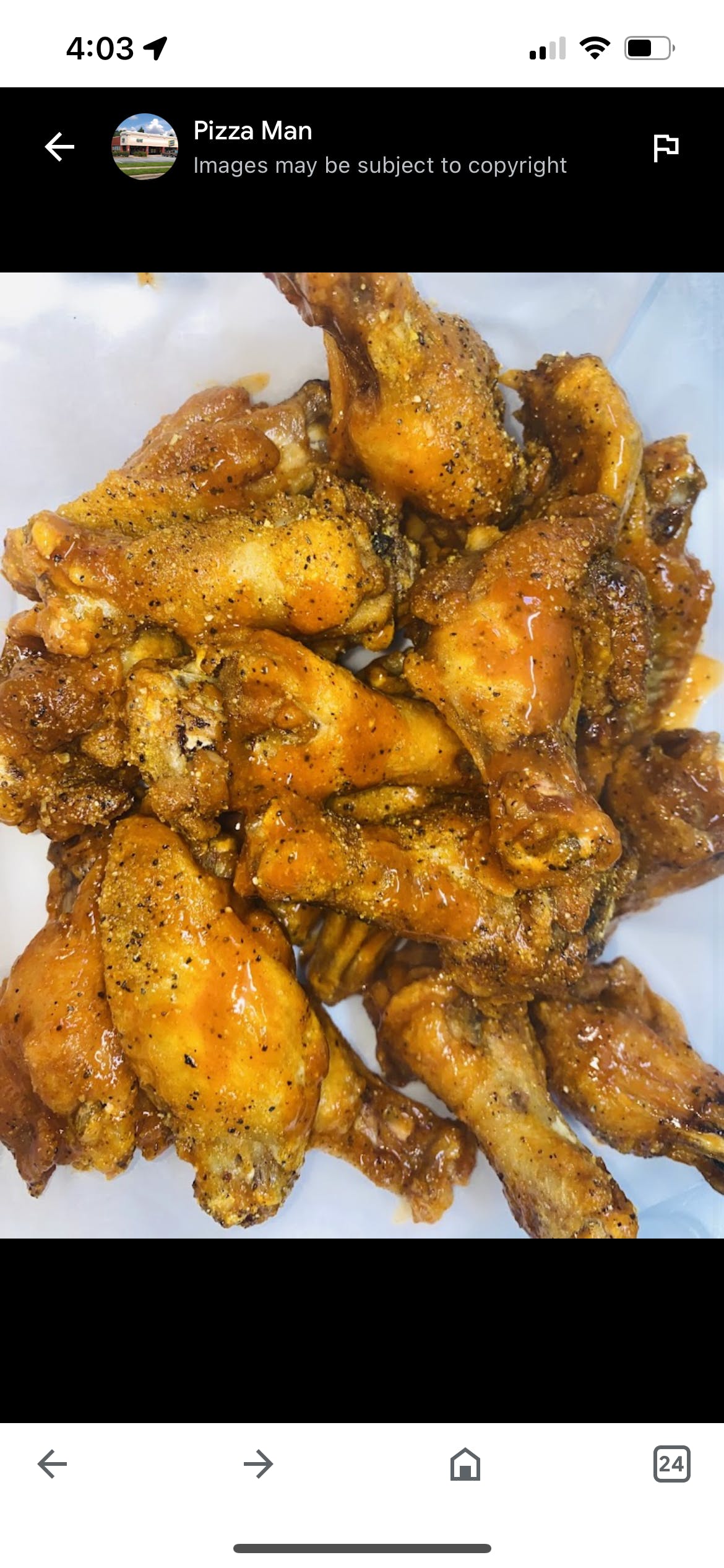 Order Wings - 6 Pieces food online from Pizza Mania store, Norcross on bringmethat.com