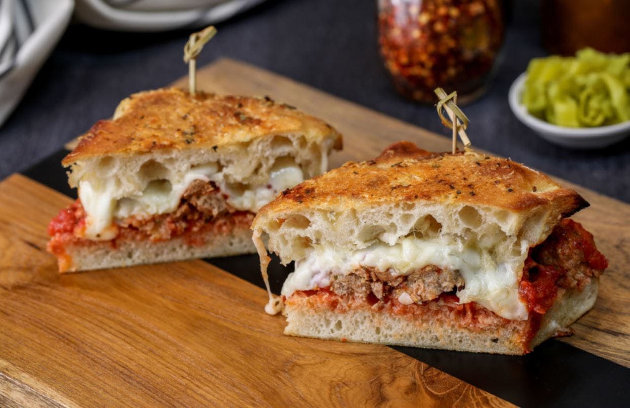 Order Patxi’s Meatball Sandwich - Sub food online from Patxi's Chicago Pizza store, San Francisco on bringmethat.com
