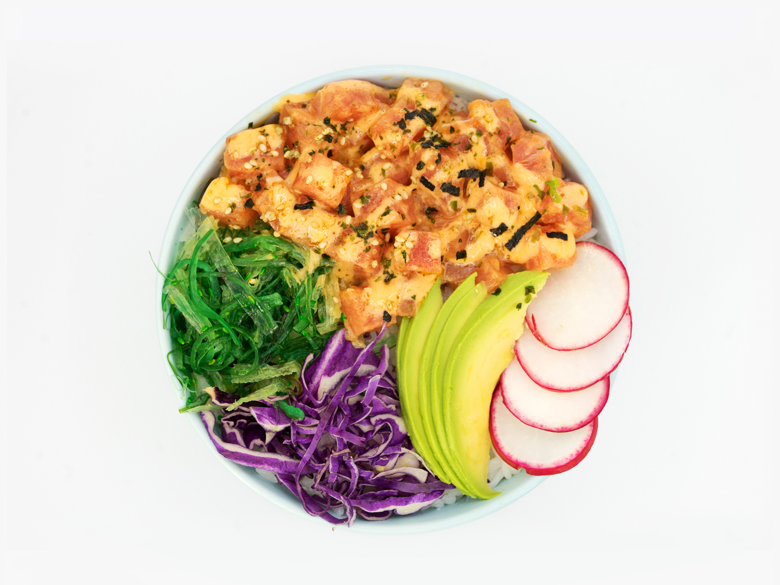 Order Spicy Ahi Tuna Poke Bowl food online from Premier Sushi store, Oregon City on bringmethat.com