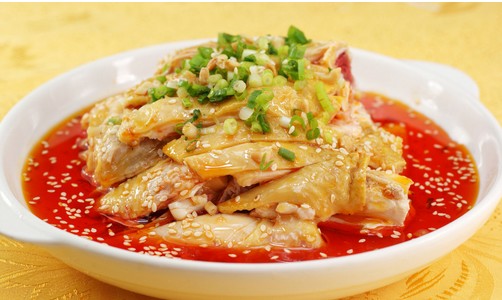 Order Steamed Chicken with Chili Sauce 口水鸡 food online from Grand Sichuan store, Jersey City on bringmethat.com