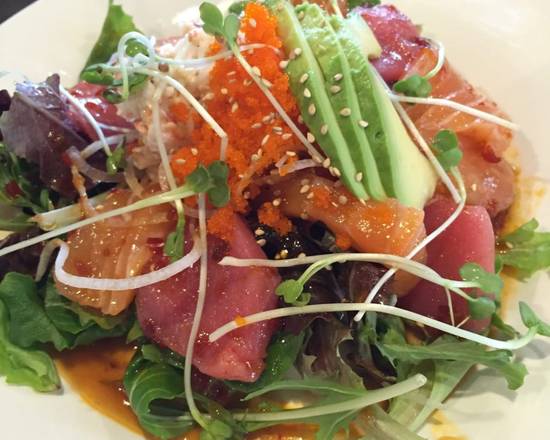 Order Sashimi Salad food online from Kin Sushi store, Laguna Hills on bringmethat.com