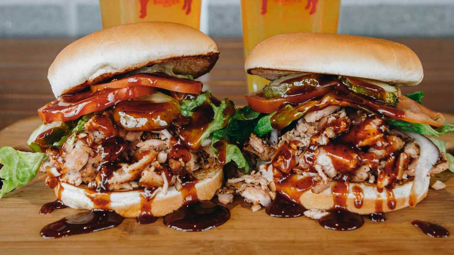 Order Chopped Chicken Sandwich food online from R & R Bbq store, Provo on bringmethat.com
