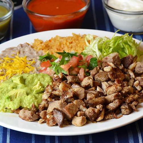 Order 14. Carnitas Plate Combo food online from Federico Mexican Food store, Phoenix on bringmethat.com