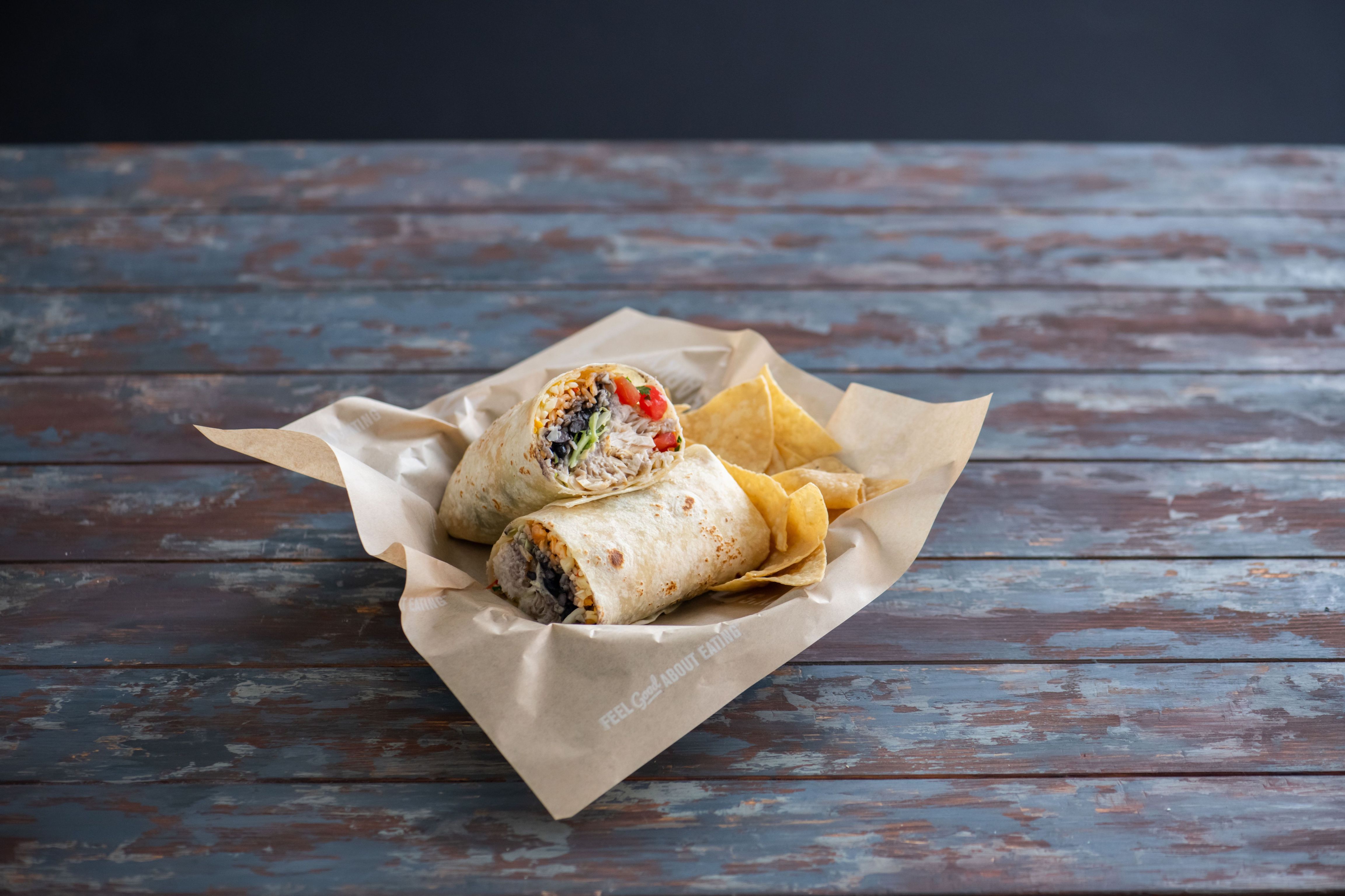 Order Wild Caught Fish Burrito food online from Sharkys Woodfire Mexican Grill store, North Hollywood on bringmethat.com