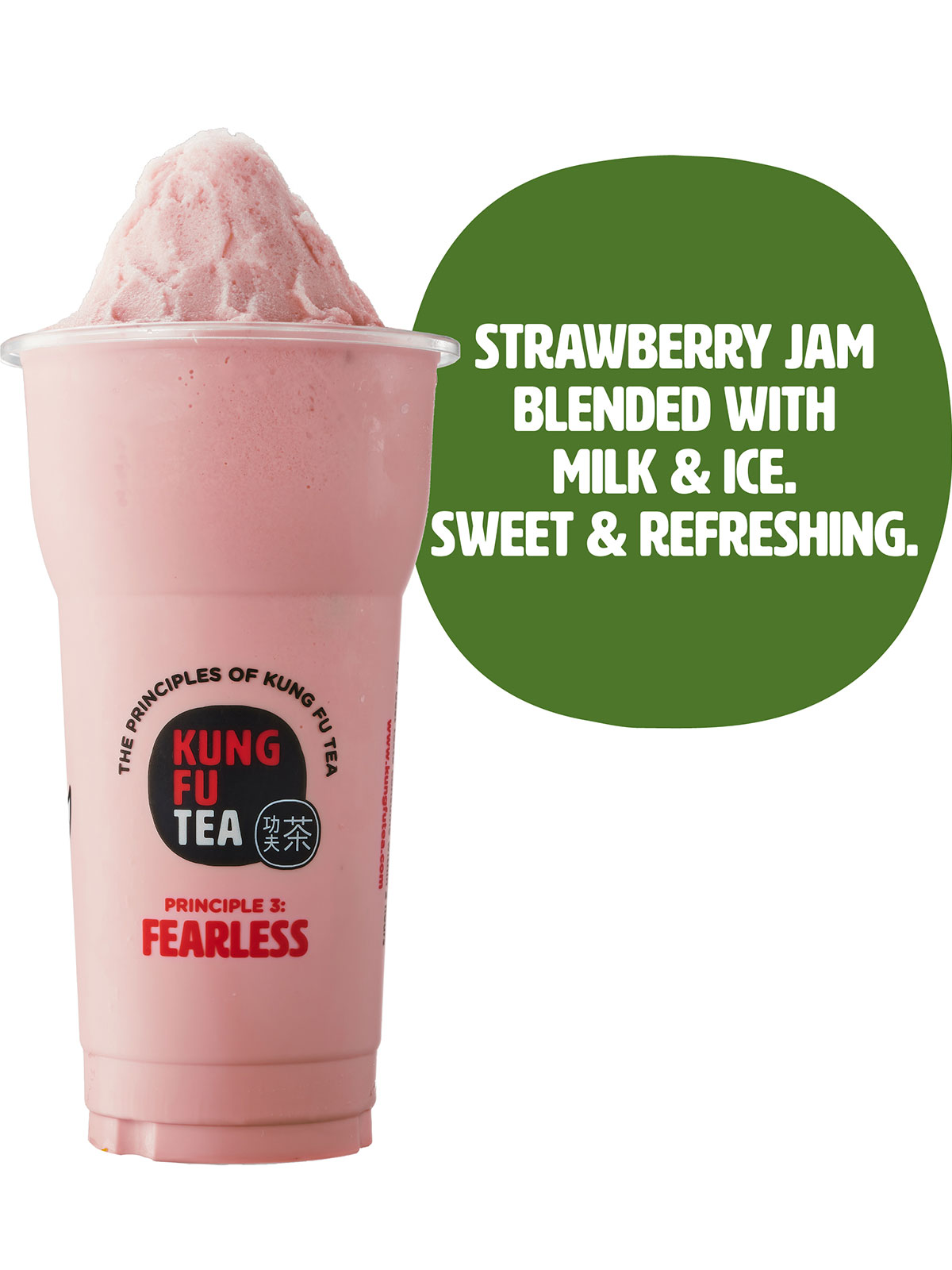 Order Strawberry Milk Slush food online from Kung Fu Tea store, Cleveland on bringmethat.com