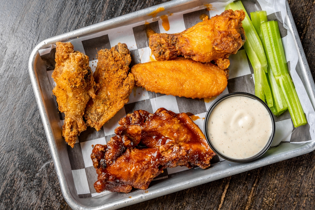 Order *WINGS food online from The Grind Burger Bar store, The Colony on bringmethat.com
