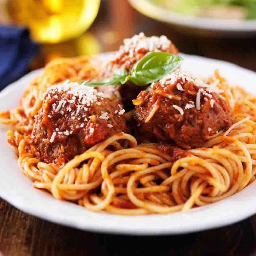 Order Spaghetti with Meatball - Pasta food online from Express Pizza store, Las Vegas on bringmethat.com