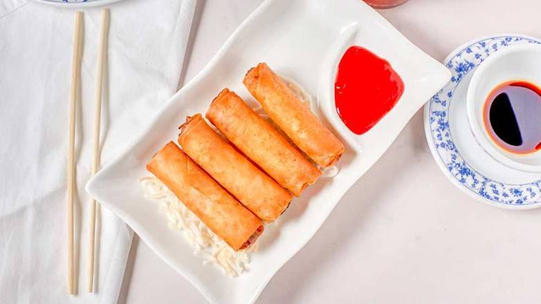 Order Egg Rolls (4 pcs) (Home Made) food online from May Garden store, Santa Rosa on bringmethat.com