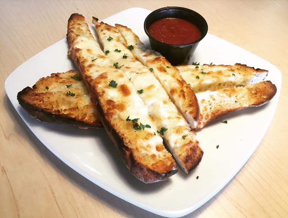 Order Garlic Cheese Bread food online from Barnyard Wood Crafted Pizza store, South Burlington on bringmethat.com