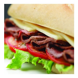 Order Roast Beef and Cheese Sub food online from Murphy Deli store, Austin on bringmethat.com