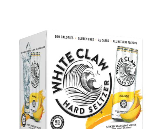 Order White Claw Mango, 12oz 6-Pack (5% ABV) food online from Moby Liquor store, Los Angeles on bringmethat.com