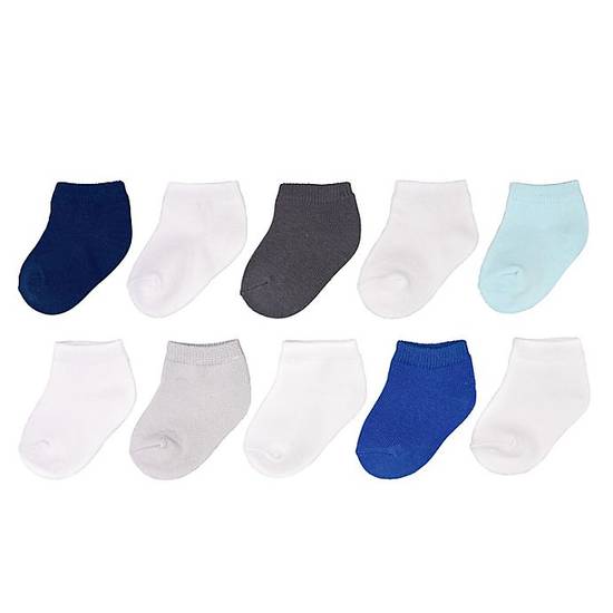 Order goldbug™ Size 3-12M 10-Pack Ankle Socks in Blue food online from Bed Bath & Beyond store, Lancaster on bringmethat.com