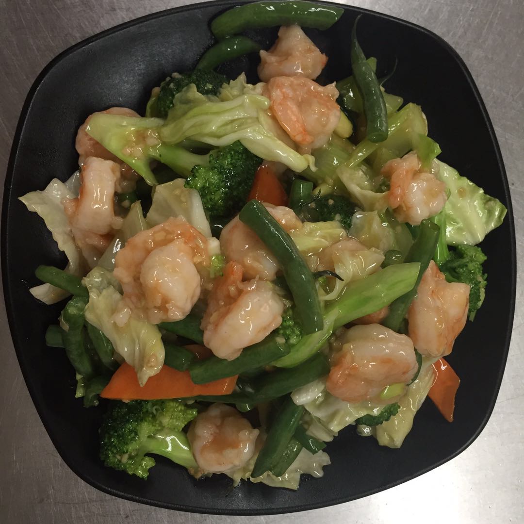 Order 68. Stir Fried Shrimp with Vegetables food online from Asian Way store, Canoga Park on bringmethat.com
