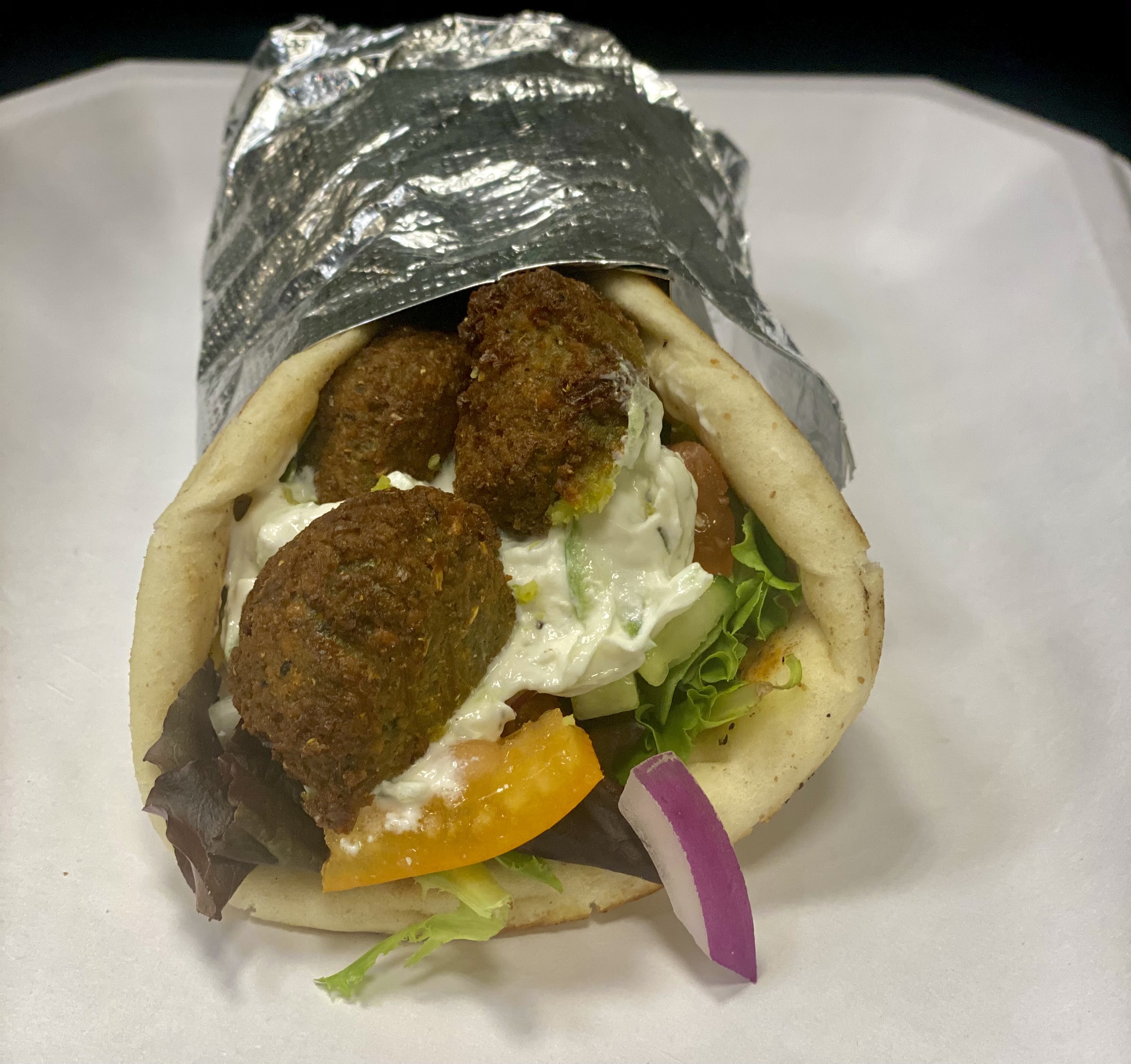 Order Falafel Sandwich food online from Opa Raleigh store, Raleigh on bringmethat.com