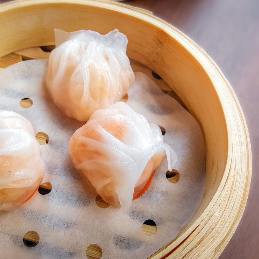 Order A9. Shrimp Dumplings food online from China First store, Seattle on bringmethat.com