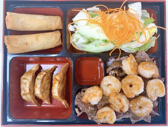 Order Beef and Shrimp Bento food online from Teriyaki One store, New York on bringmethat.com