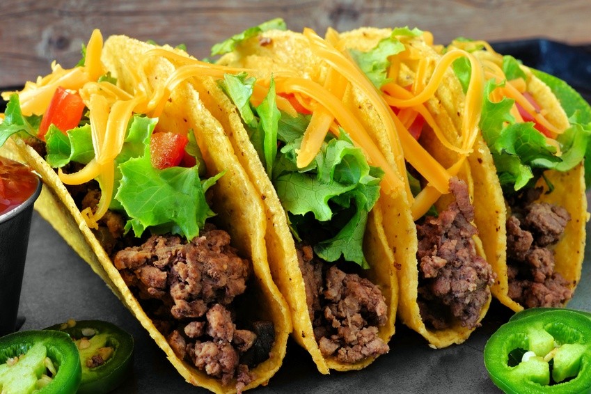 Order 3 Tacos freshly made from scratch tacos. Chicken  food online from Mexican King store, Totowa on bringmethat.com
