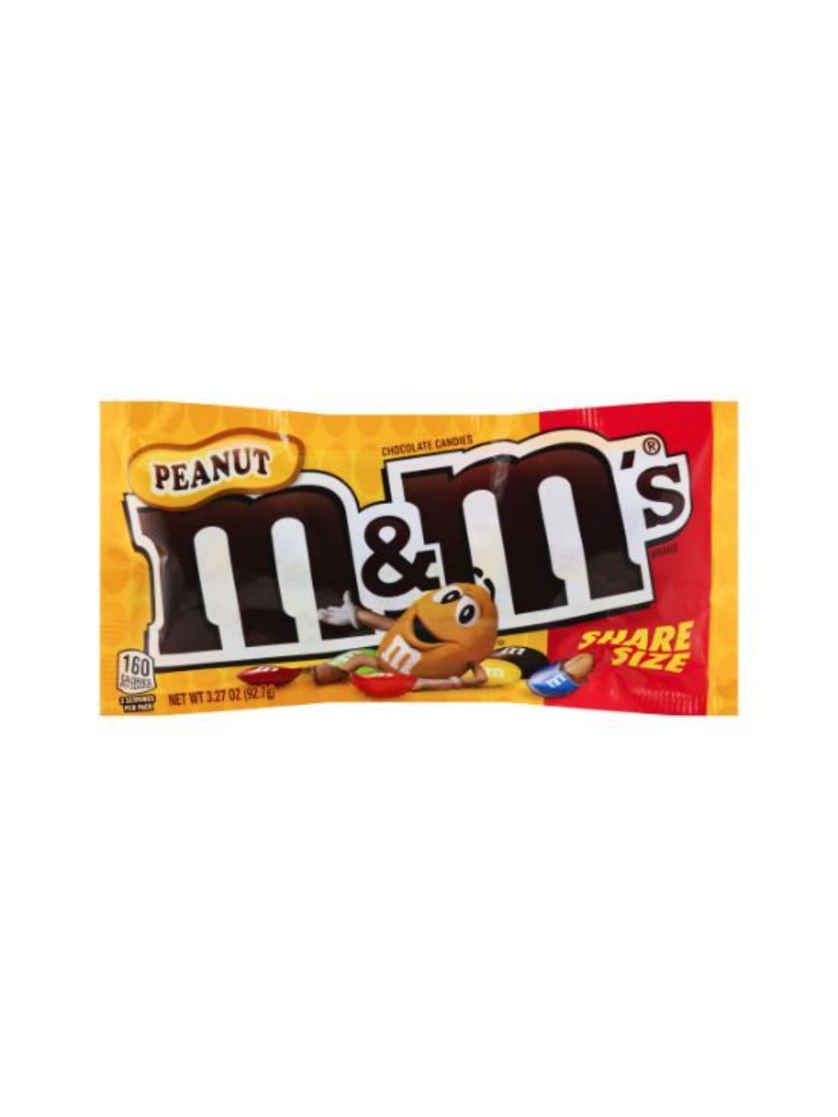 Order M&M's Peanut Chocolate Candies King Size (3.27 oz) food online from Stock-Up Mart store, Marietta on bringmethat.com