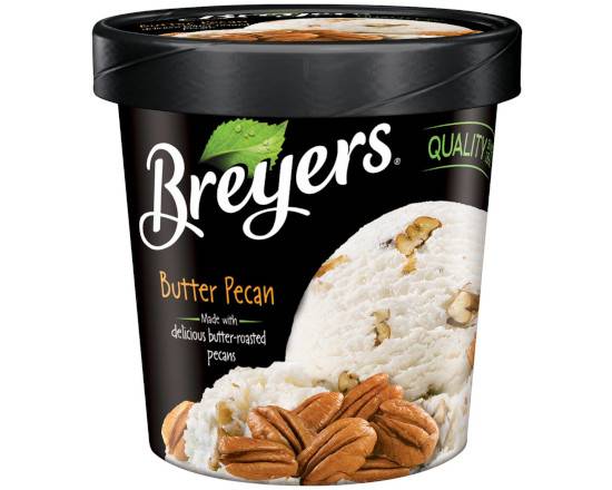 Order Breyers Butter Pecan (1 Pint) food online from Nohadra Grocery store, Chicago on bringmethat.com