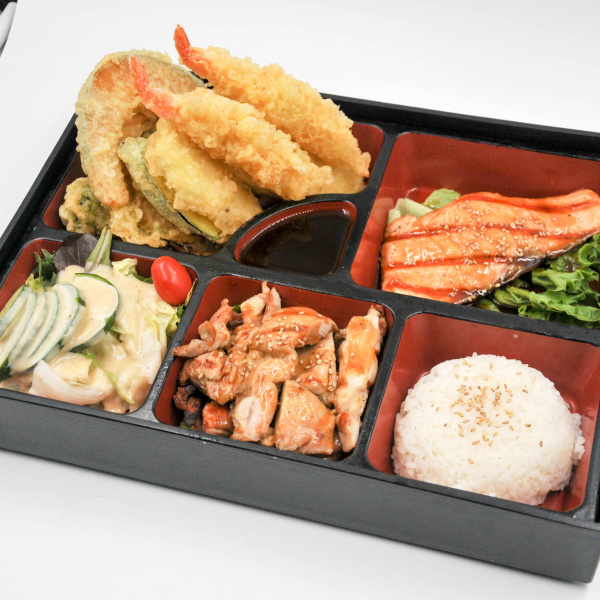Order Build Your Own Bento 3 food online from Tokyo Sushi & Bar store, South San Francisco on bringmethat.com