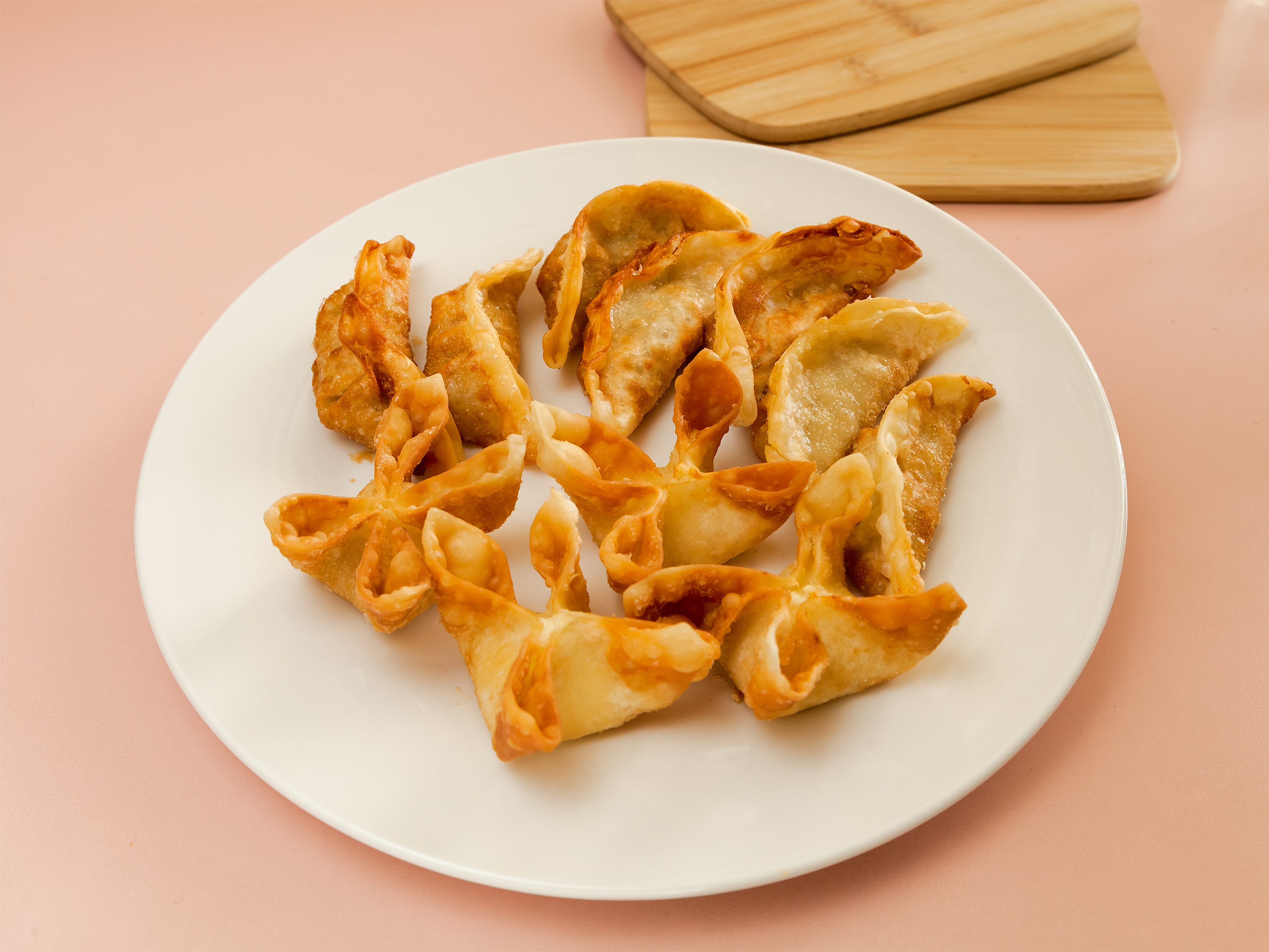 Order 4 Piece Cream Cheese Wontons food online from Feng Lin store, Bakersfield on bringmethat.com