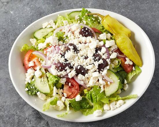 Order Greek Salad food online from Mama's Pizza & Pasta store, Matthews on bringmethat.com