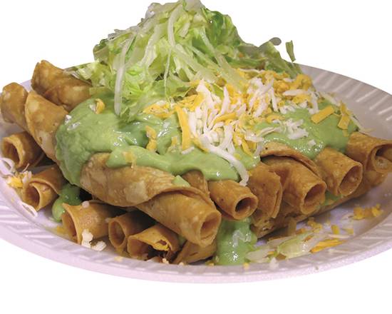 Order 12 Rolled Tacos food online from Mario's Taco Shop store, Chula Vista on bringmethat.com