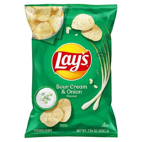 Order Lay's Potato Chips Sour Cream - 7.75 OZ food online from Walgreens store, Bensalem on bringmethat.com