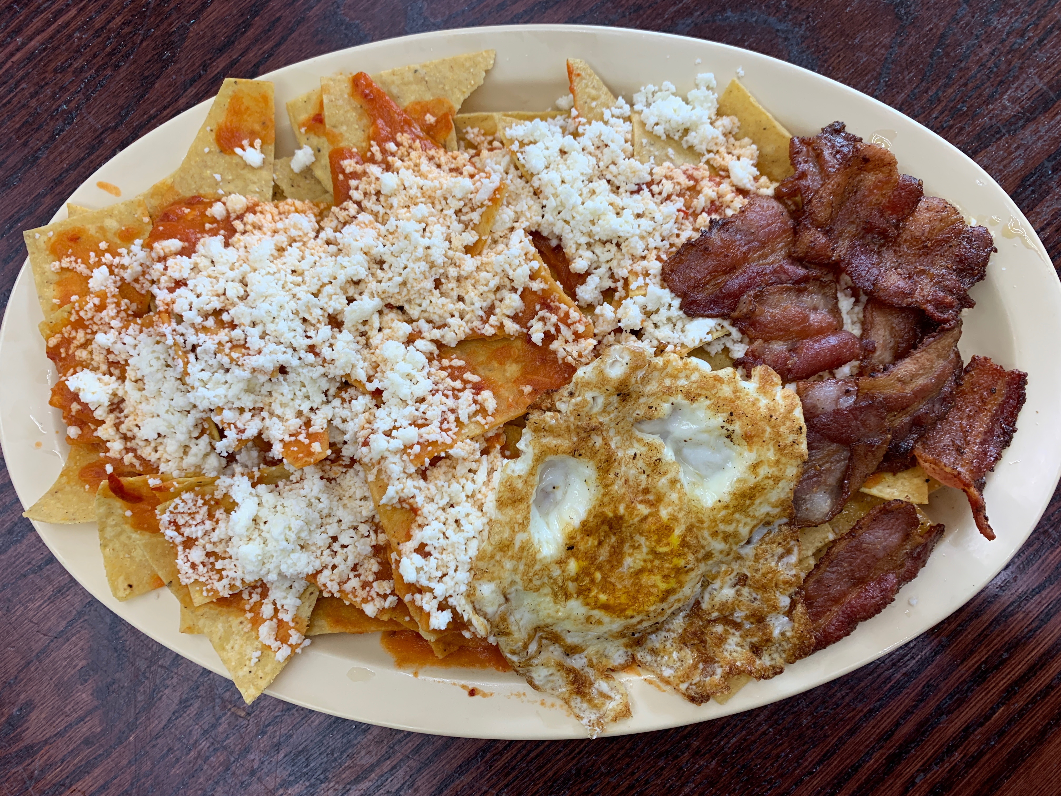 Order Chilaquiles Verdes & Rojos  food online from Mama Lencha 2 store, Tulsa on bringmethat.com