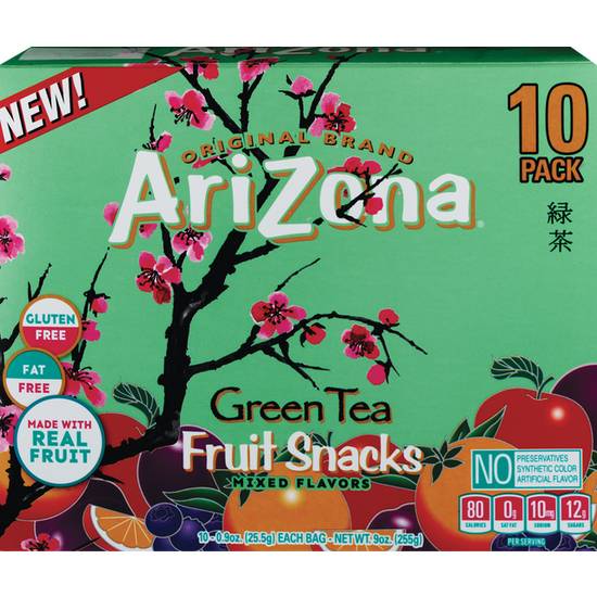 Order ARIZONA FRUIT SNACKS GREEN TEA 10CT food online from Cvs store, WEST COVINA on bringmethat.com