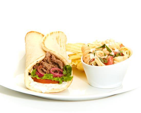 Order Grilled Lamb Gyro food online from Taziki Mediterranean Cafe store, Florence on bringmethat.com