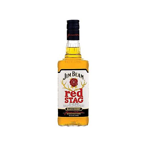 Order Jim Beam Red Stag Black Cherry Bourbon Whiskey (750 ML) 89357 food online from Bevmo! store, Costa Mesa on bringmethat.com
