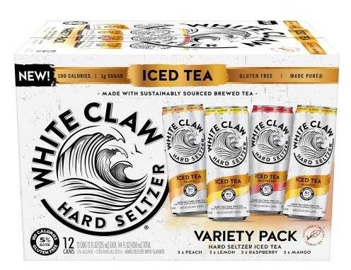 Order White Claw  Iced Tea Variety, 12pk-12oz Hard Seltzer food online from Tejas Liquor store, Austin on bringmethat.com