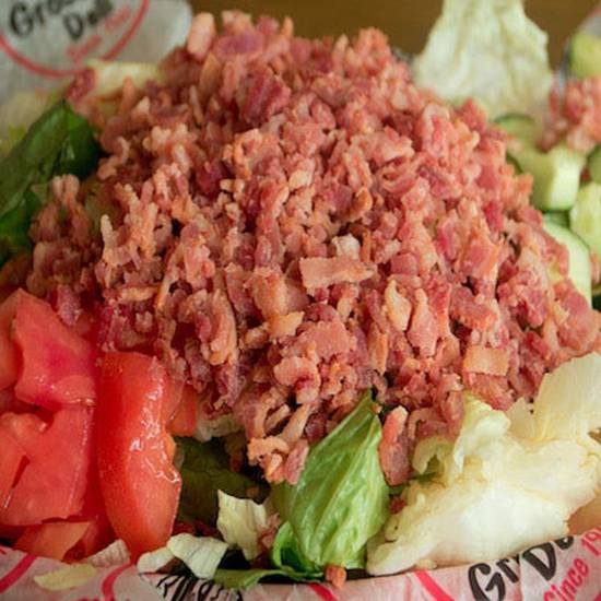 Order *Just Bacon Salad food online from Groucho's Deli store, Columbia on bringmethat.com