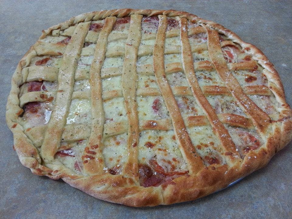 Order Stuffed Italian Grinder Pizza - Medium 14" food online from Palumbo Pizza and Subs store, Allentown on bringmethat.com