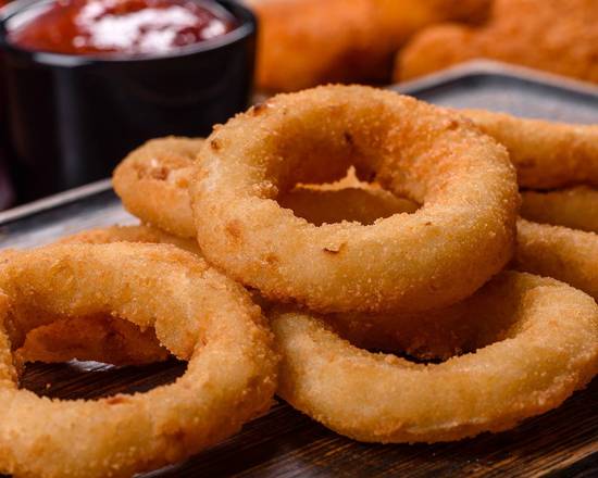 Order Onion Rings food online from Halal New Crown Fried Chicken & Gyro Place store, Upper Darby on bringmethat.com