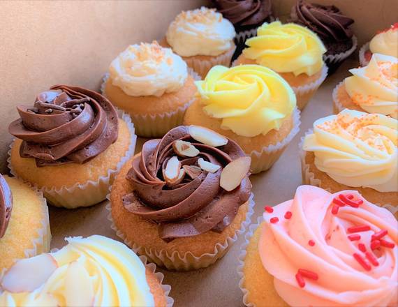 Order Assortment of Cupcakes (Dozen) food online from Rum Cakes Factory store, Plano on bringmethat.com