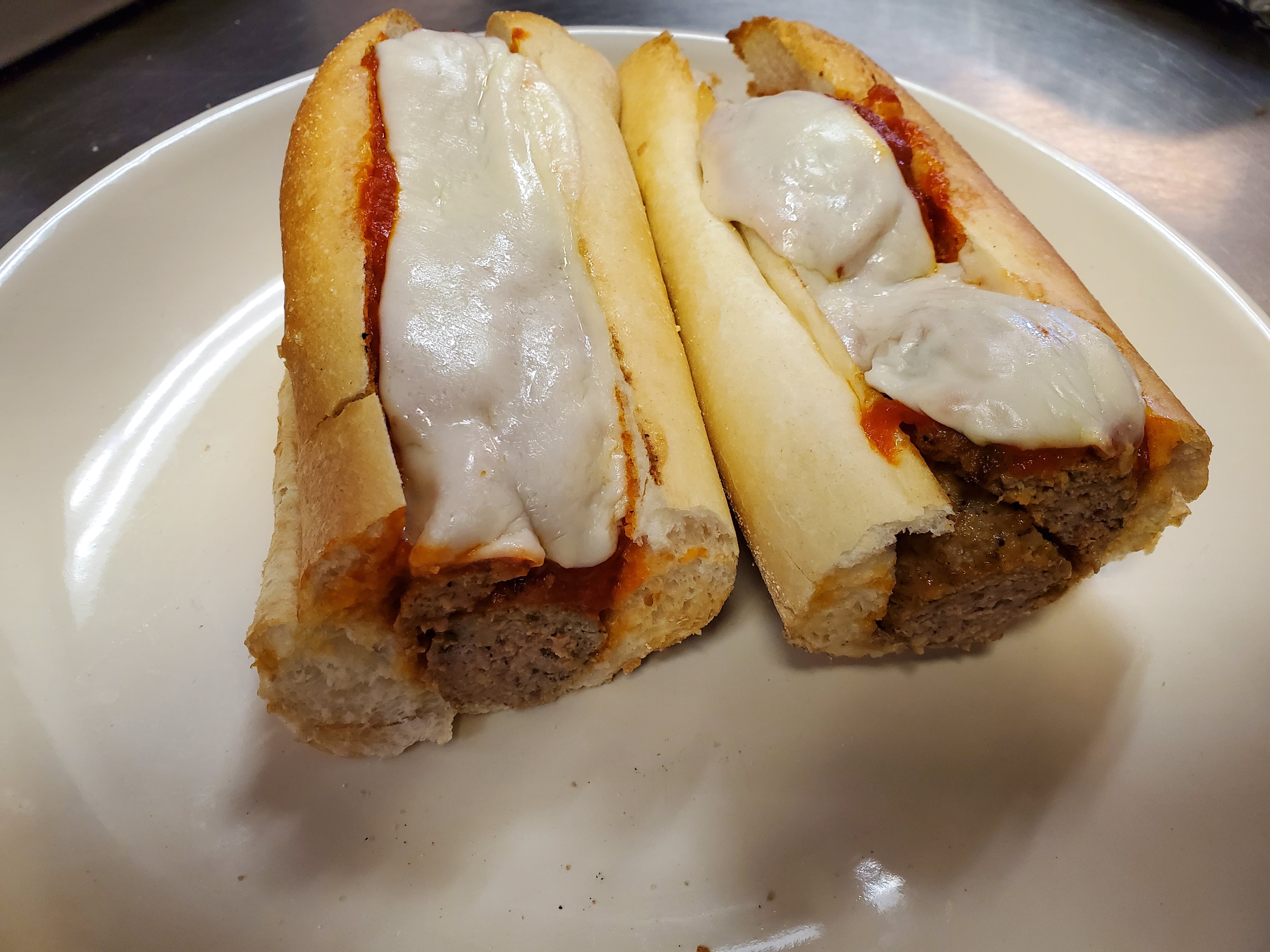 Order Meatball & Cheese Sub - Sub food online from Alfredo Pizza store, Carlisle on bringmethat.com