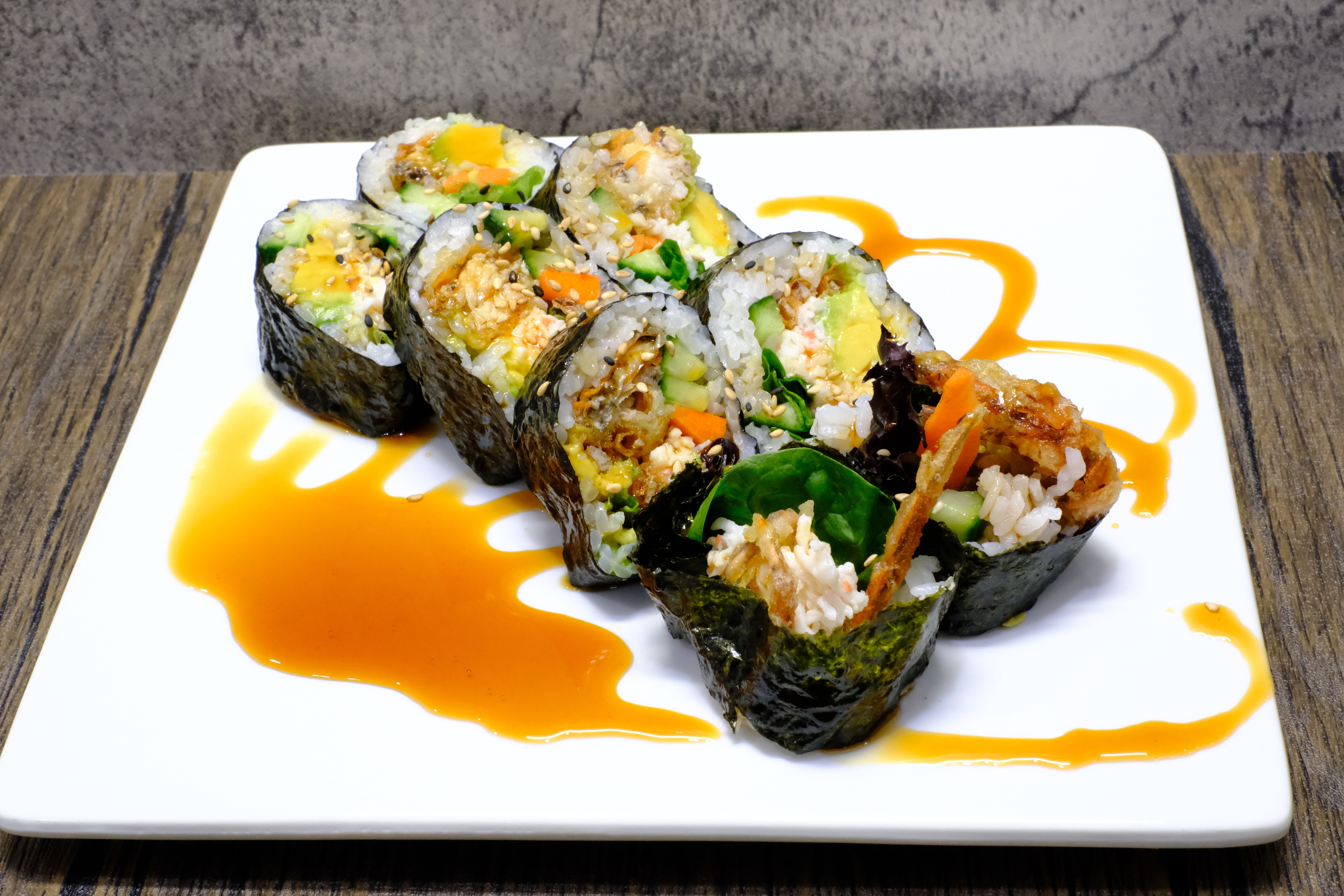 Order Spider Roll food online from Banzai Japanese Bar & Kitchen store, Fresno on bringmethat.com