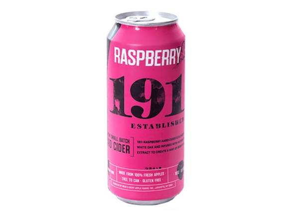 Order 1911 Raspberry Hard Cider - 4x 16oz Cans food online from Sip Sip Hooray Wines & Liquors store, Syracuse on bringmethat.com