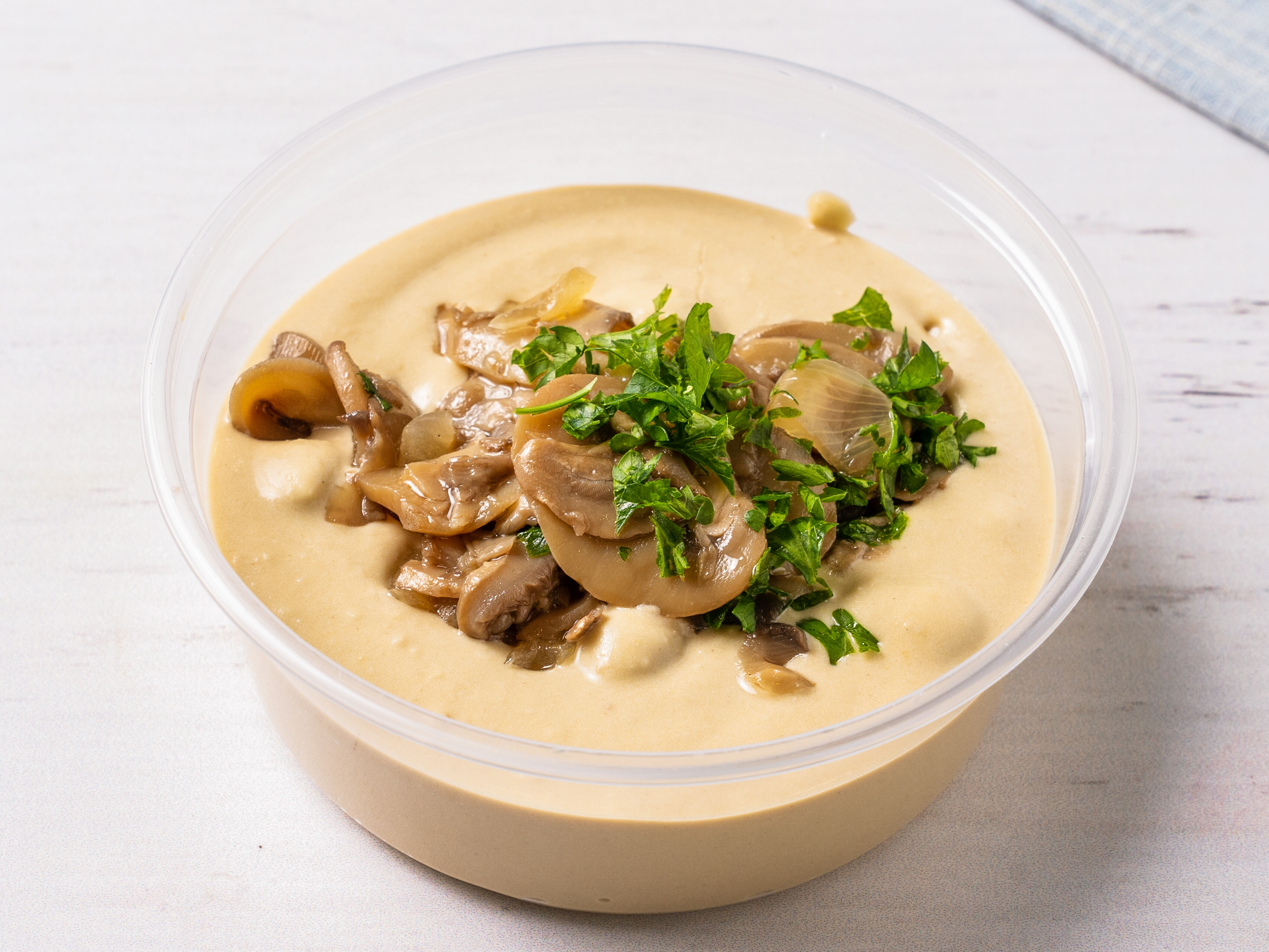 Order Hummus with Mushrooms and Onions food online from The Green Chicpea store, Newark on bringmethat.com